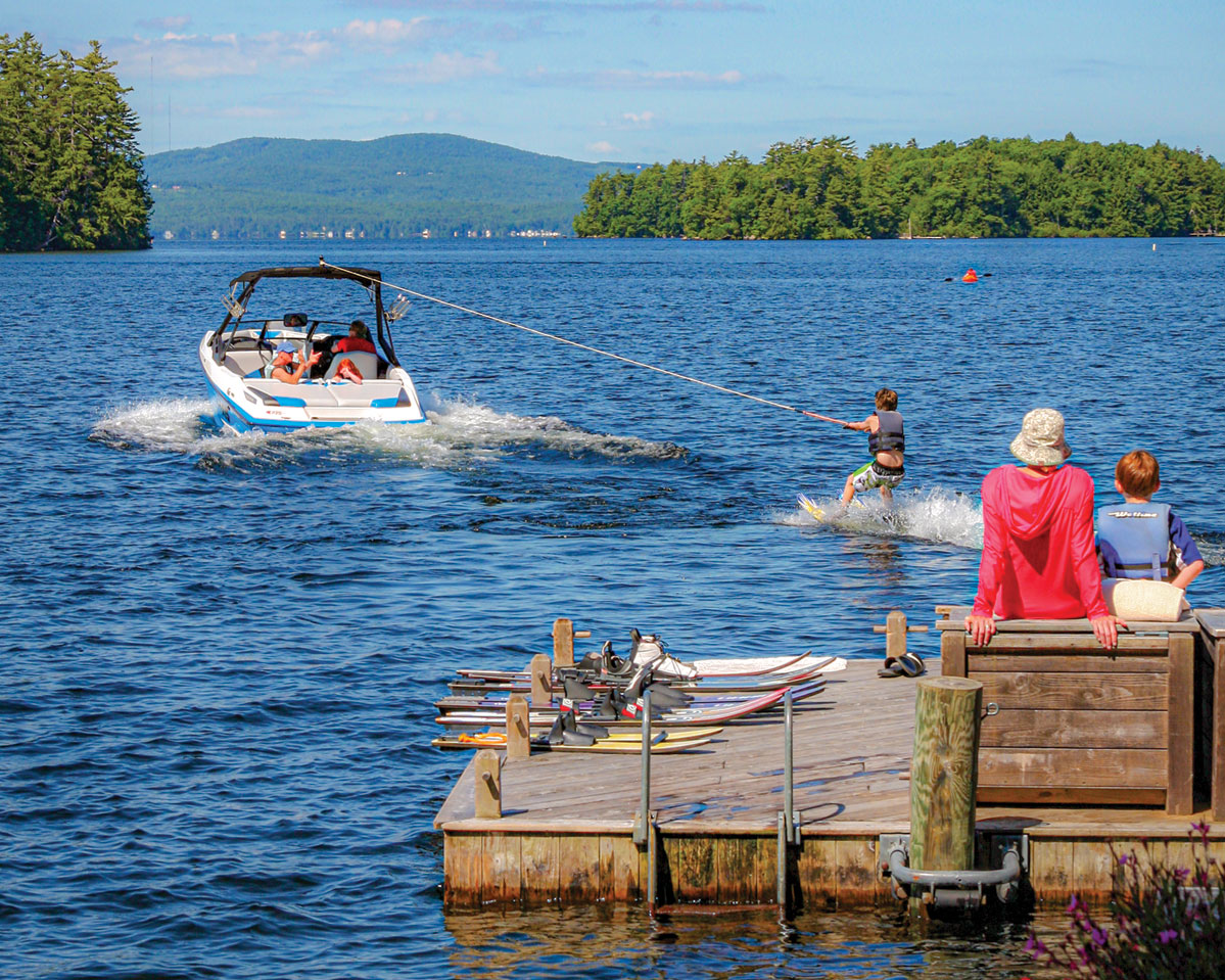 Freshwater fun on Maine Lakes, Photo by Stillman Rogers Photography