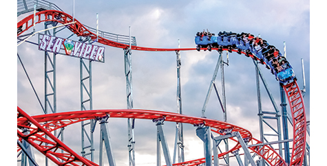 Sea Viper roller coaster at Palace Playland, Old Orchard Beach